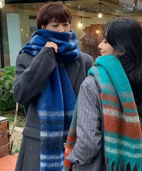 ボリュームマフラー大判 ふわふわマフラー 大判マフラー レディースストール 柔らかい 軽い 大判ストール もこもこ防寒保温マフラー フリンジ お出掛け 男女兼用 89JIEDI-001