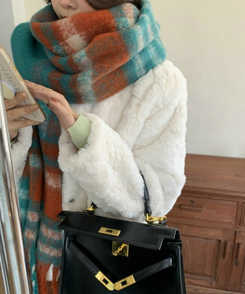 ボリュームマフラー大判 ふわふわマフラー 大判マフラー レディースストール 柔らかい 軽い 大判ストール もこもこ防寒保温マフラー フリンジ お出掛け 男女兼用 89JIEDI-001