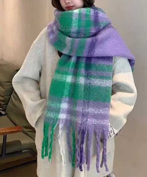 ボリュームマフラー大判 ふわふわマフラー 大判マフラー レディースストール 柔らかい 軽い 大判ストール もこもこ防寒保温マフラー フリンジ お出掛け 男女兼用 89JIEDI-001