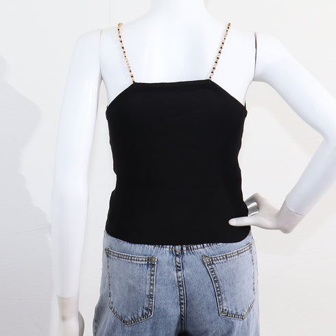 ニットキャミソール オフショルダー 夏 サマーニット ツイスト インナー へそ出し トップス ギャザー ビスチェ レディース セクシー シルエット カジュアル 89LAIFA-001