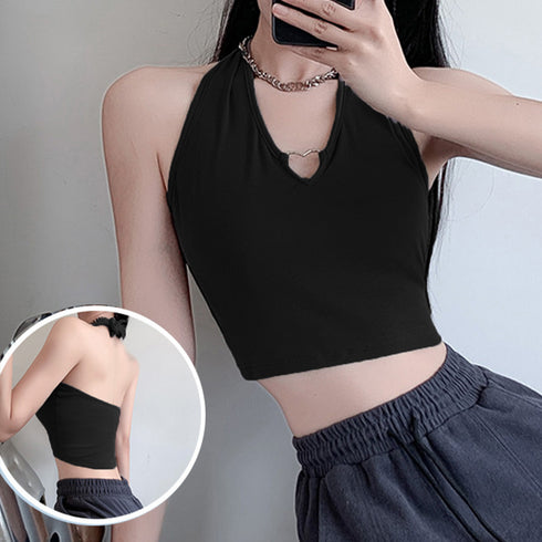 タンクトップ キャミソール セクシー美背 レディース トップス へそ出し インナートップス 可愛い フィット感 ストレッチ きれいめ 肩出し 大人女子 お洒落 89LAIFA-002