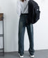 ヴィンテージデニムパンツ レディース レトロ風ジーンズ ハイウエスト ウォッシュデニム 美脚脚長 セミワイドパンツ フルレングス 着やせジーパン 体型カバー 89LONGF-003