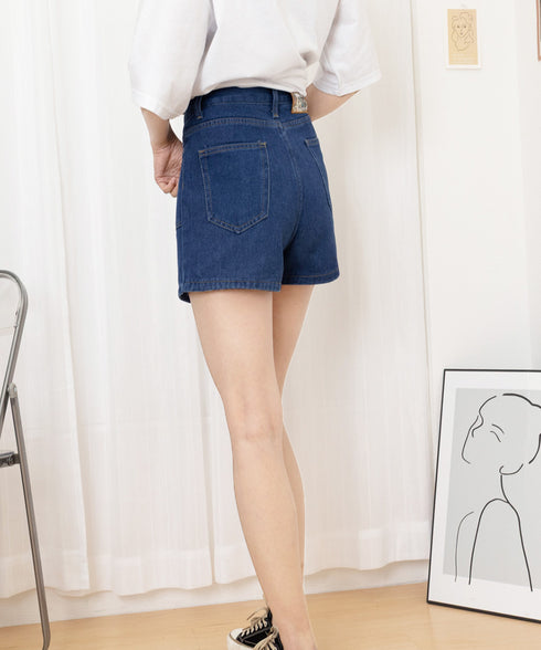 デニムショートパンツ ハイウエスト美脚夏 レディースパンツ ミニデニム ボトムス 大人カジュアル デニム短パン ホットパンツ 脚長 おしゃれ ジーパン オルチャン 89LUANXI-001