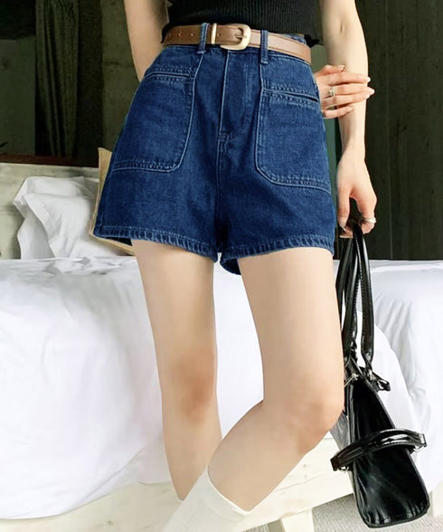 デニムショートパンツ ハイウエスト美脚夏 レディースパンツ ミニデニム ボトムス 大人カジュアル デニム短パン ホットパンツ 脚長 おしゃれ ジーパン オルチャン 89LUANXI-001