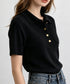 半袖ニットtシャツ ポロカットソー韓国風 レディース ニットトップス きれいめニットソー サマーニット Vネック オフィスカジュアル 春夏プルオーバー 大人通勤服 89MAYI-002