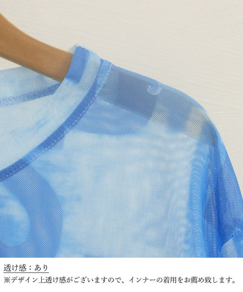 シアートップス 長袖レディースカットソー ムラ染めTシャツ 透け感 プルオーバー 英文字ロゴトップス 重ね着 セクシー 肌見せ クルーネックtシャツ 日焼け対策 89NUOYI-001