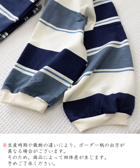 ボーダー柄 スウェット 配色 トレーナー レディーストップス 長袖カットソー スウェットシャツ 丸首 薄手トップス 体型カバー リラックス ゆったりプルオーバー 89NUOYI-003
