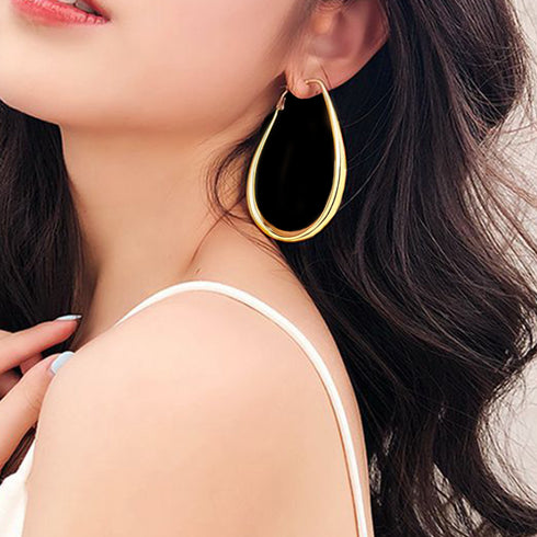 ピアス 水滴形ピアス 韓国風 耳飾り レディース アクセサリー ロングピアス 可愛い ジュエリー シンプル 大きめピアス 両耳用 合金ピアス プチプラ お洒落 89QIYOU-001