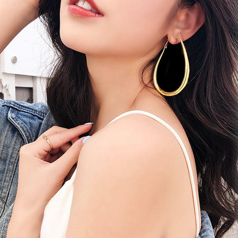 ピアス 水滴形ピアス 韓国風 耳飾り レディース アクセサリー ロングピアス 可愛い ジュエリー シンプル 大きめピアス 両耳用 合金ピアス プチプラ お洒落 89QIYOU-001