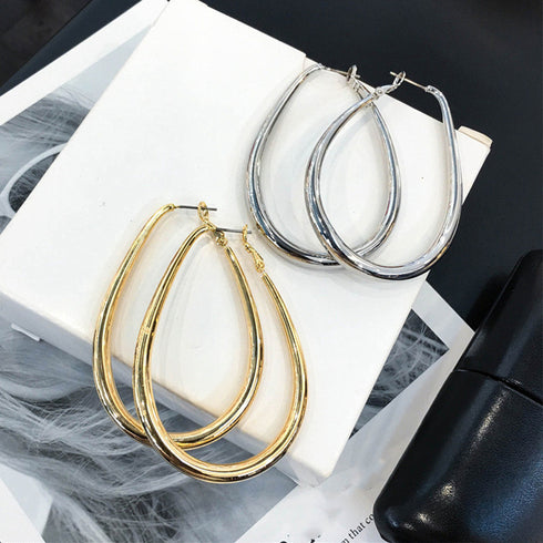 ピアス 水滴形ピアス 韓国風 耳飾り レディース アクセサリー ロングピアス 可愛い ジュエリー シンプル 大きめピアス 両耳用 合金ピアス プチプラ お洒落 89QIYOU-001