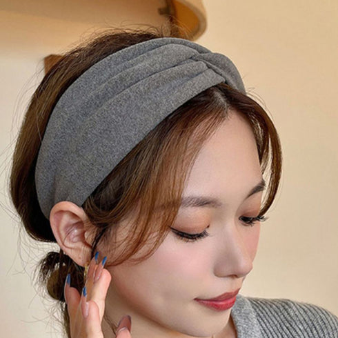 ヘアバンド レディース 幅広い 髪留め ヘアアクセサリー 洗顔 スポーツターバン 無地 アウトドアターバン リラックス 可愛い シンプル 89QLANG-001