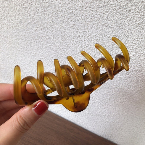 ヘアクリップ アクリルバンスクリップ レディース マット仕上げ 髪留め オルチャン ヘアアレンジ 韓国風 まとめ髪 髪飾り 人気 ヘアアクセサリー 89QLANG-008