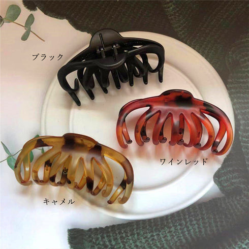 ヘアクリップ アクリルバンスクリップ レディース マット仕上げ 髪留め オルチャン ヘアアレンジ 韓国風 まとめ髪 髪飾り 人気 ヘアアクセサリー 89QLANG-008