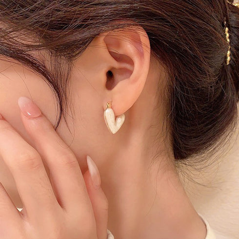 ハートピアス レディース 耳飾り U字型ピアス おしゃれ アクセサリー ワンキャッチピアス ゴールド きれいめ 韓国風 プチプラ ジュエリー結婚式2タイプ 89QLANG-010