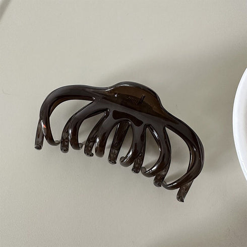 ヘアクリップ大きめアクリルバンスクリップ ビッククリップ ヘアアクセサリー レディース フェミニン 大人 アクセ きれいめ 髪留め 韓国ファッション 大人っぽい 89QLANG-011