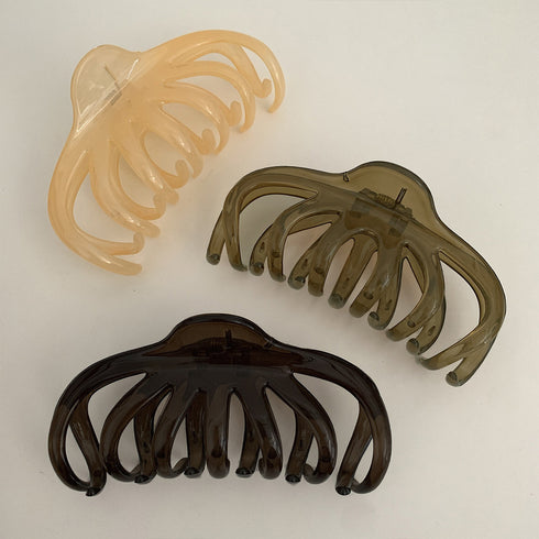 ヘアクリップ大きめアクリルバンスクリップ ビッククリップ ヘアアクセサリー レディース フェミニン 大人 アクセ きれいめ 髪留め 韓国ファッション 大人っぽい 89QLANG-011