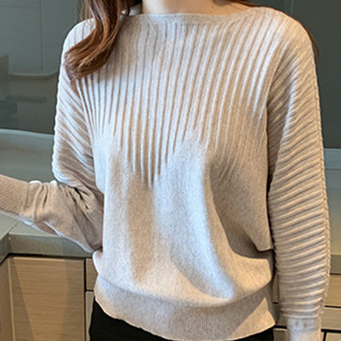 ニットトップス きれいめ 春 フィット 薄手セーター プルオーバー レディース 柔らかい ニットソー あったか セーター 冬 無地 女子会 長袖 シンプル 89QSHUO-010