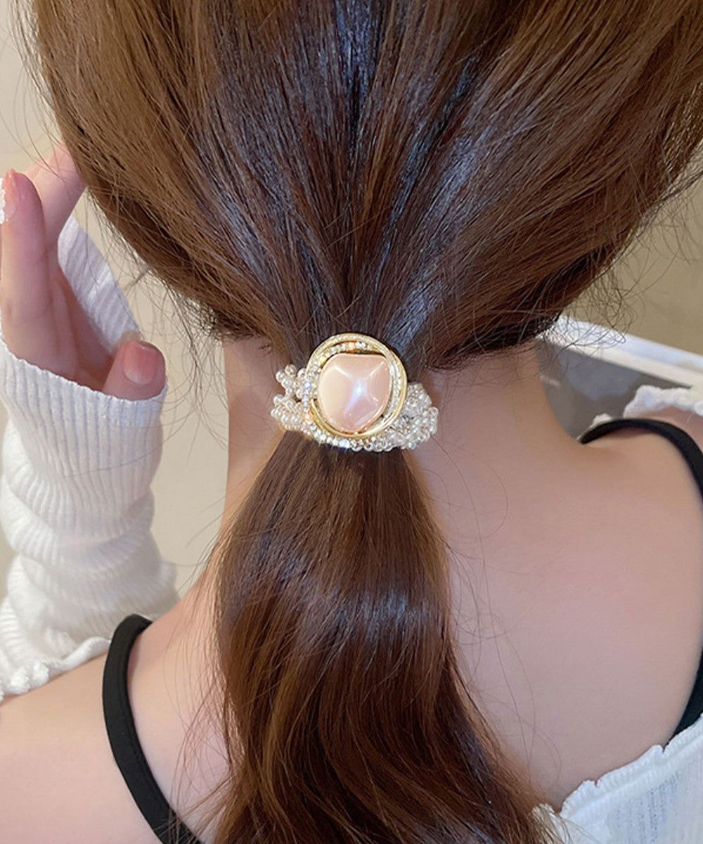 変形パールヘアゴム韓国風ヘアアクセサリー 詳細画像2