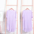 Tシャツワンピース ルームウェア ワンピ tシャツパジャマ 薄手 部屋着 細めリブ 半袖 トップス スリット入り 体型カバー レディース 涼しげ リラックス 89TENG-006