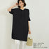 無地 ロング丈 Tシャツ ワンピース 夏 ロングtシャツ 半袖 フード付き tシャツワンピ トップス レディース プルオーバー 体型カバー ゆるシルエット 可愛い 89TENG-008