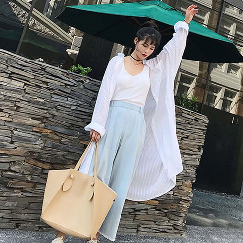 UVケアカーディガン 薄手 UVケアカーディガン 薄手 ロングシャツ ボタン付き レディース シャツワンピース 89WENWEN-001