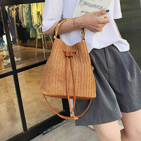 ショルダー 夏 レディース 編み ショルダー 夏 レディース 編み 籠バッグ 斜めかけ ナチュラル ペーパー 遠足 89XFENG-030