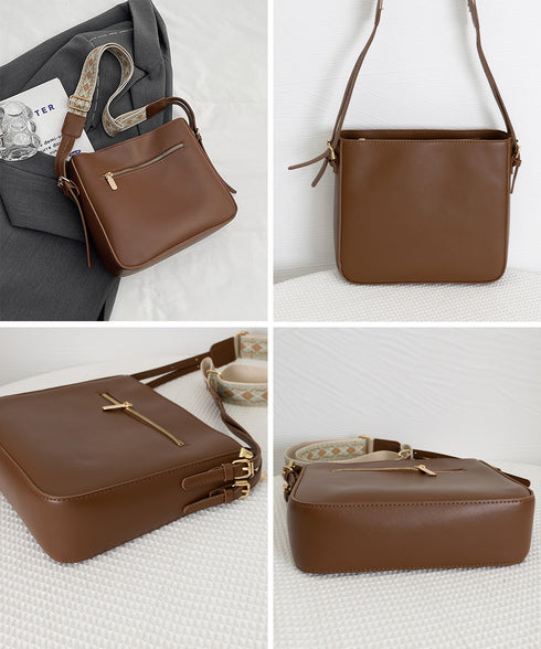 スクエアショルダーバッグ PUレーザー鞄 レディース 斜めがけカバン 通勤通学 オフィスカジュアル合皮かばん 肩掛け フェイクレザーバッグ ワンショルダー鞄 無地 89XFENG-062