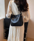 スクエアショルダーバッグ PUレーザー鞄 レディース 斜めがけカバン 通勤通学 オフィスカジュアル合皮かばん 肩掛け フェイクレザーバッグ ワンショルダー鞄 無地 89XFENG-062