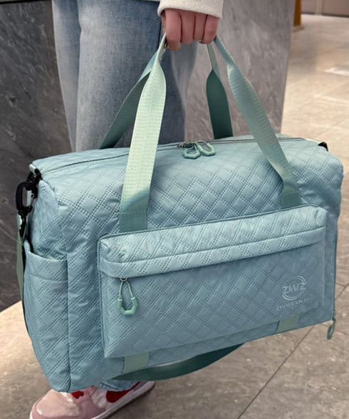 ボストンバッグキルティング修学旅行カバン トラベルバッグ大容量 旅行 男女兼用 軽量鞄 スポーツバッグ シューズ収納 機内持ち込み 出張合宿鞄ユニセックス斜め掛け 89XFENG-063