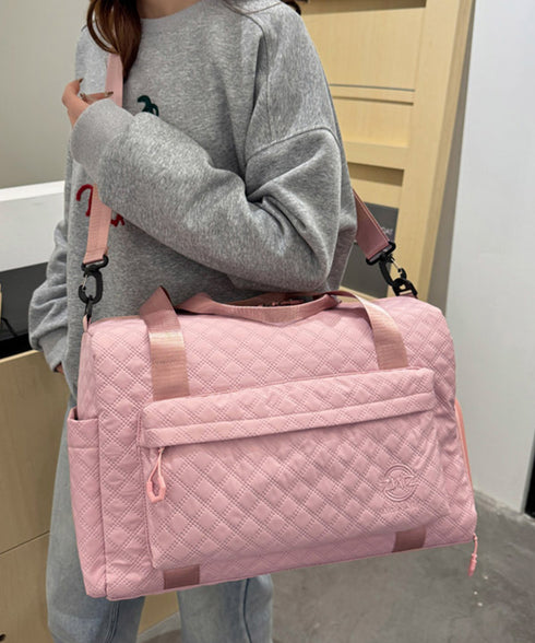 ボストンバッグキルティング修学旅行カバン トラベルバッグ大容量 旅行 男女兼用 軽量鞄 スポーツバッグ シューズ収納 機内持ち込み 出張合宿鞄ユニセックス斜め掛け 89XFENG-063