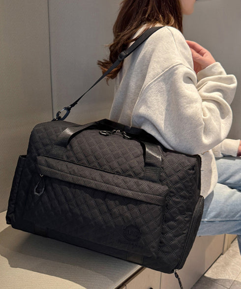 ボストンバッグキルティング修学旅行カバン トラベルバッグ大容量 旅行 男女兼用 軽量鞄 スポーツバッグ シューズ収納 機内持ち込み 出張合宿鞄ユニセックス斜め掛け 89XFENG-063