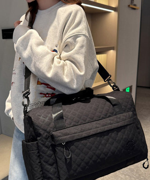 ボストンバッグキルティング修学旅行カバン トラベルバッグ大容量 旅行 男女兼用 軽量鞄 スポーツバッグ シューズ収納 機内持ち込み 出張合宿鞄ユニセックス斜め掛け 89XFENG-063