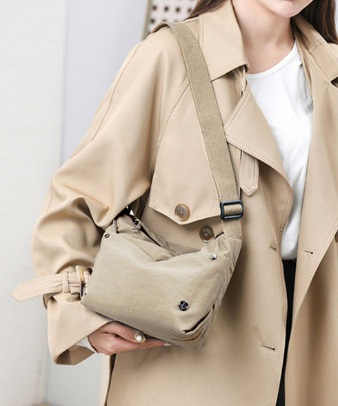 ミニショルダーバッグ 軽量斜めがけバッグ レディース ナイロンカバン 韓国風 コンパクト鞄 小さめ シンプル 2way ミニバッグ 無地 肩掛けクロスボディバッグ 89XFENG-066