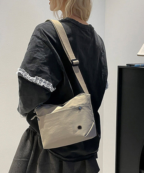 ミニショルダーバッグ 軽量斜めがけバッグ レディース ナイロンカバン 韓国風 コンパクト鞄 小さめ シンプル 2way ミニバッグ 無地 肩掛けクロスボディバッグ 89XFENG-066