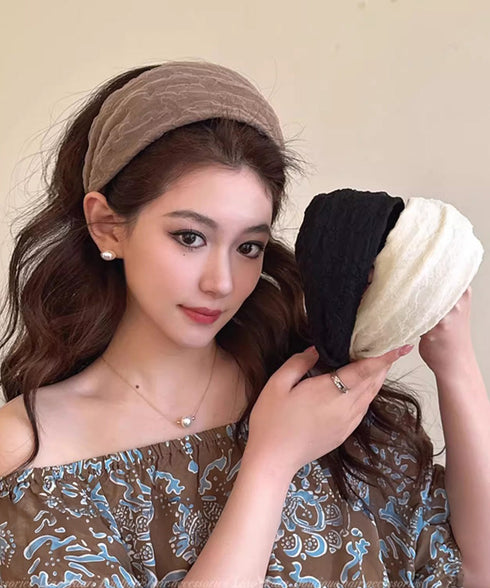 ワイドカチューシャ 韓国風 幅広カチューシャ レディース 大人可愛い ヘアアクセサリー 髪飾り シンプル 洗顔 小物 エレガント 髪留め ヘアバンド 89XINCH-002