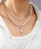 フェイクパールネックレス チョーカー韓流 太めチェーンネックレス プチプラ ストリートアクセサリー 首飾り ゴールド パーティー ロングお洒落 重ね付け 2WAY 89XUER-014