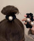 ヘアゴム 大粒パールお洒落髪飾り 韓国風 フェイクパール まとめ髪 レディース プチプラ ヘアアクセサリー おしゃれ お団子まとめ髪 誕生日プレゼント エレガント 89YAYANG-001