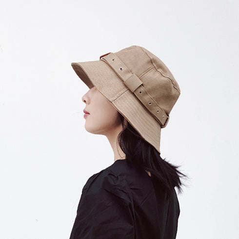 バケットハット ベルト付き 紫外線対策 帽子 ユニセックス レディース 大人 ハット uv防止 無地 メンズ おしゃれ カップル 89YUEXIU-016