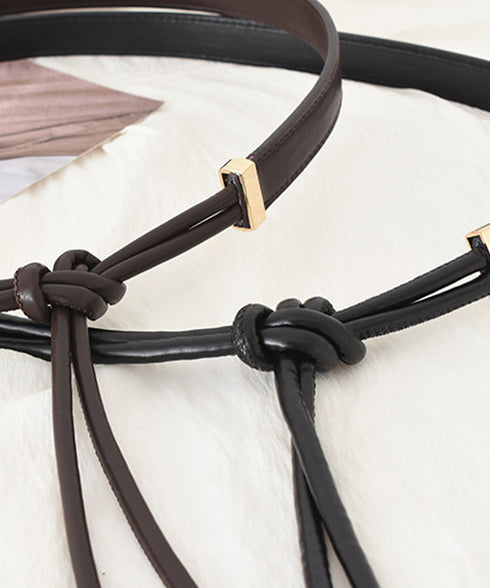 細ベルト ウエストマーク合皮ロープベルト レディース PUレザーベルト 韓国風 細見え ウエストベルト カジュアル おしゃれ 大人可愛い カジュアル 服飾雑貨小物 89YUNTU-021