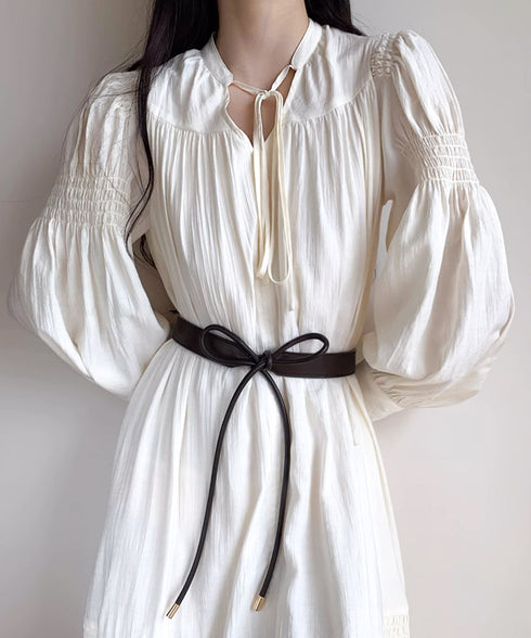 細ベルト リボン結び ウエストマーク 韓国風フェイクレザースリムベルト レディース シンプル カジュアル 大人上品 オールシーズン フリーサイズ服飾雑貨小物 89YUNTU-022