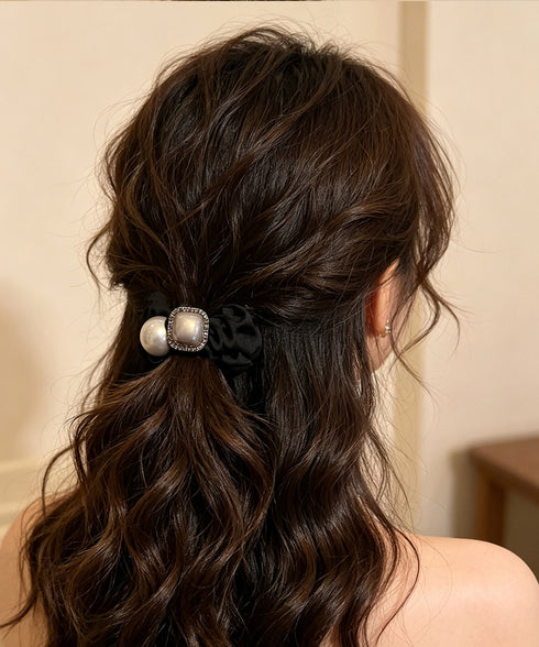 大粒パールヘアゴムシュシュ 髪留めアクセ ヘアアクセサリー フェイクパール髪ゴム ハーフアップアレンジ プチプラヘアゴム レディース お洒落髪飾り 韓国風 上品 89ZHIYI-001