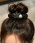 大粒パールヘアゴムシュシュ 髪留めアクセ ヘアアクセサリー フェイクパール髪ゴム ハーフアップアレンジ プチプラヘアゴム レディース お洒落髪飾り 韓国風 上品 89ZHIYI-001