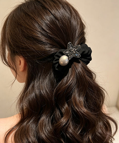 大粒パールヘアゴムシュシュ 髪留めアクセ ヘアアクセサリー フェイクパール髪ゴム ハーフアップアレンジ プチプラヘアゴム レディース お洒落髪飾り 韓国風 上品 89ZHIYI-001