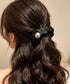 大粒パールヘアゴムシュシュ 髪留めアクセ ヘアアクセサリー フェイクパール髪ゴム ハーフアップアレンジ プチプラヘアゴム レディース お洒落髪飾り 韓国風 上品 89ZHIYI-001