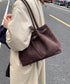 スエード調トートバッグ ベルトデザイン鞄 レディース 韓国風肩掛けカバン 軽量大容量 レトロバッグ シンプル通学通勤かばん 仕事バッグ 微起毛バッグ 手提げバッグ 90BAIGOU-008
