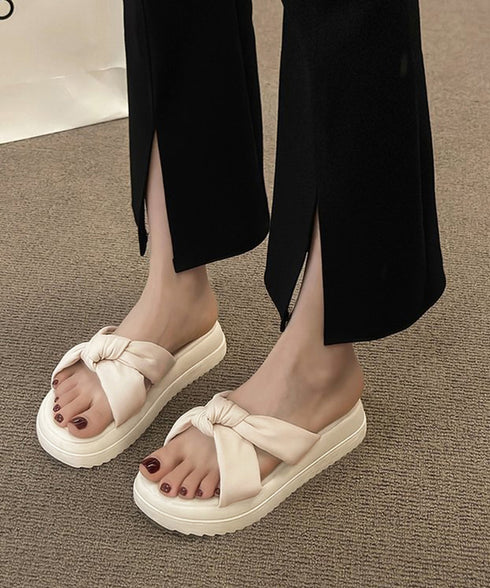 厚底サンダル ミュールサンダル 美脚 夏 クロスリボンコンフォートサンダル 軽量靴 疲れにくい 履きやすい 大人可愛い サマーサンダル 歩きやすい オルチャン夏靴 90JIANLONG-011