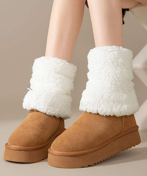 ボアレッグウォーマーもこもこレッグカバー 冷え対策 ショート丈足首ウォーマー 履きやすい 防寒グッズ おしゃれルーズソックス あったか無地室内靴下美脚 大人可愛い 90NUANYI-001