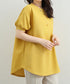 ワッフルTシャツ半袖レディースゆったり夏 大人可愛いワッフルプルオーバー パフスリーブ体型カバートップス カジュアル 裾ラウンドゆるtシャツ 無地カットソー春夏服 90RRT-001