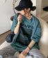 ロングtシャツ ビッグシルエットTシャツ レディース 韓国風プルオーバー 着やせビッグtシャツ半袖 ゆったり おしゃれカットソー 夏トップス グラフィック ロゴT 90XIAOHD-001