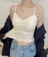 カップ付きブラトップ レースキャミソール レディース ノンワイヤーブラキャミ 締め付けない ショート丈肌着 美背美胸 セクシーインナー 細肩紐キャミソール 韓国風 90YINGNA-001